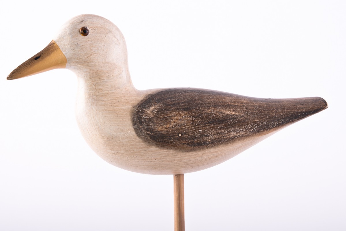 Möwe auf Holzstab als Deko Objekt für Garten / Blumentopf/Beet 3er Set